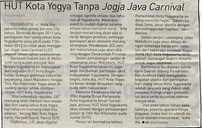Kliping jogja terbaru